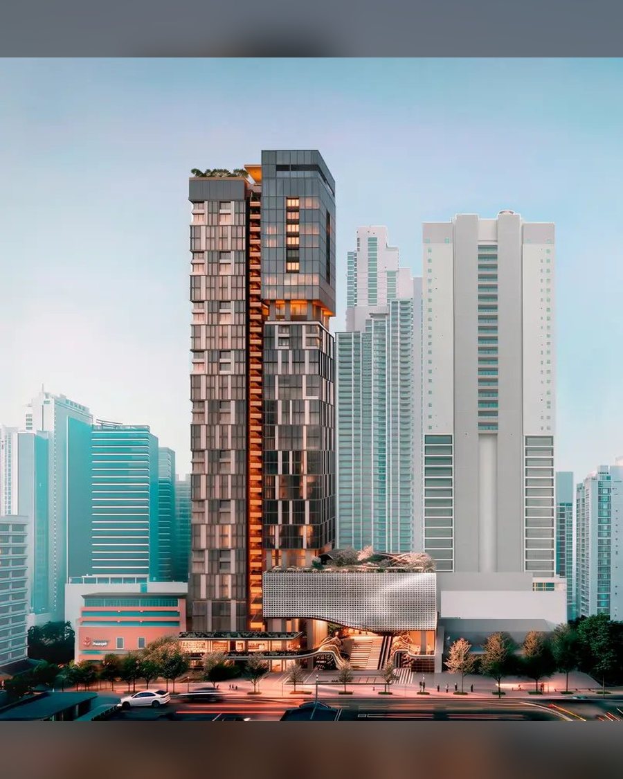 Render de Uptown, Bella Vista · Calle Uruguay